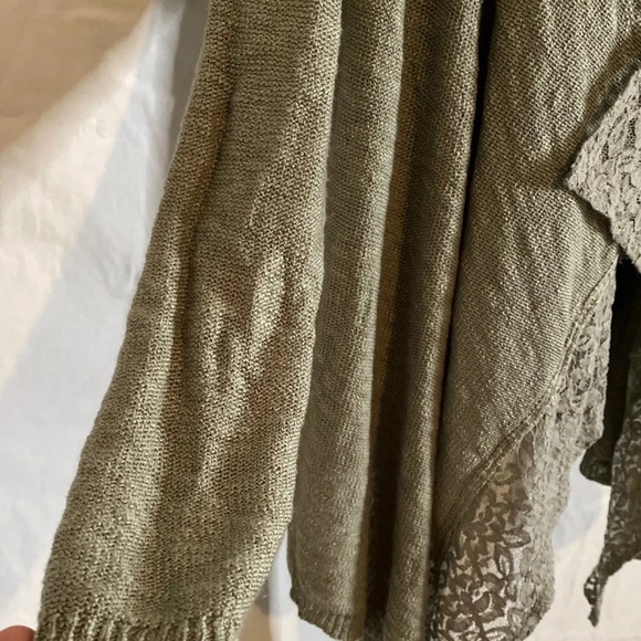 Pink Republic green open front cardigan Medium - Picture 6 of 8